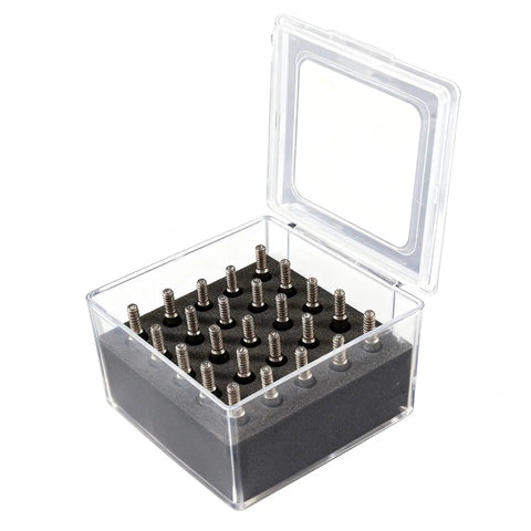 25 Pcs Archery Field Points 100 To 125 Grain Stainless Steel Arrow Tips With Case For Recurve And Compound Bow