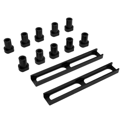 Set of 19mm Aluminum Bench Dogs With Non Slip Round Clamping Pad For Woodworking On MFT Tables, Heavy Duty Workbench Stop