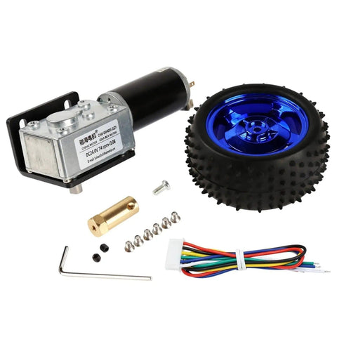 Single Shaft Metal Mecanum Wheel With 12V Encoder Motor For DIY Robot RC Car STEAM Toy Set G Mecanum 40 To 1 Gear Ratio