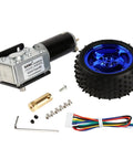 Single Shaft Metal Mecanum Wheel With 12V Encoder Motor For DIY Robot RC Car STEAM Toy 80mm Set F 80 To 1 Gear Ratio High Torque Easy Install