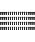 80 Piece Spring Partition Pin Set For Window Blinds And Cabinets Pro Grade PP Pins With Iron Core Transfer Shaft For Rock Solid Built To Last Furniture Repair Hardware Kit, 80 black PP pins