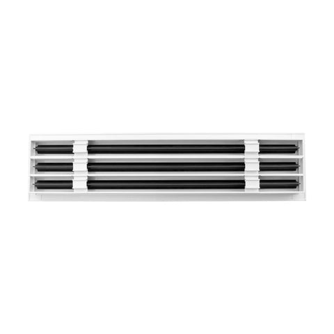 24 Inch Linear Slot Diffuser With Triple Slot Design, White Decorative Air Vent For Ceiling, Wall And Floor, Modern AC Vent Cover For Home HVAC, Sleek And Easy Install