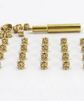 130 Pieces Heat Set Threaded Brass Inserts Kit M3x4x5 With Soldering Iron Tip for 3D Printed Plastic Materials