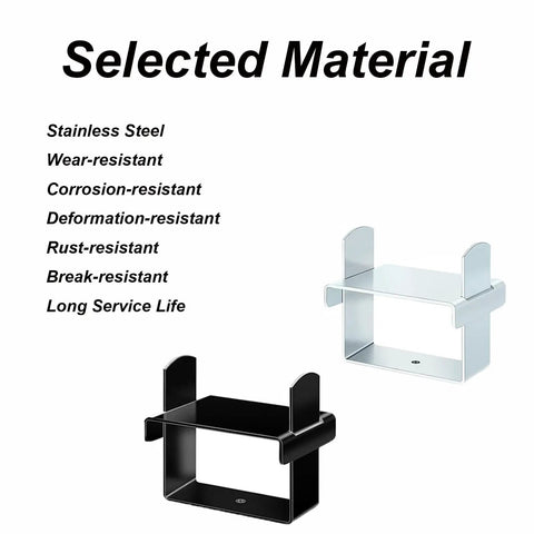 Upgrade Your Ride With These Tough 4 Piece Stainless Steel Leaf Spring Clamp Kit Heavy Duty 2.5 Inch Wide Design Boosts Axle Torque And Stability Perfect Trucks Trailers Campers Black No Rust Guaranteed stainless steel clamp set, black and silver