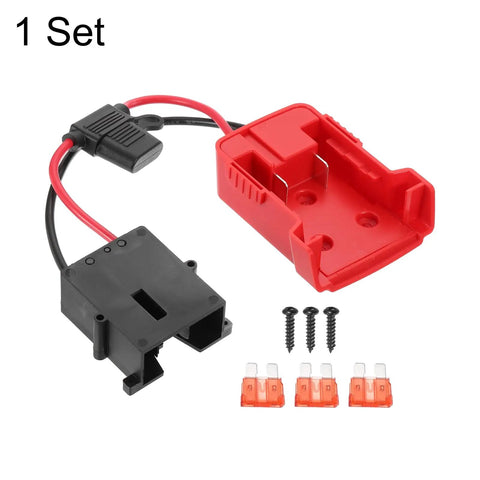 RC Car Battery Adapter Converter Kit For 18V DIY Cars And Trucks With 12AWG Wire Harness And Red Wire Connector 8 Pieces ABS Shell Easy Install