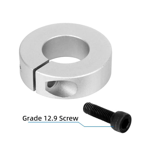 Split Shaft Collar Bore 8mm, 25mm OD, 8mm Width, 6061 Aluminum Alloy With Anodized Finish, H7 Bore Tolerance, Locking Clamp For CNC Machinery, Heavy Duty Yet Lightweight Shaft Holder For Precise Tooling