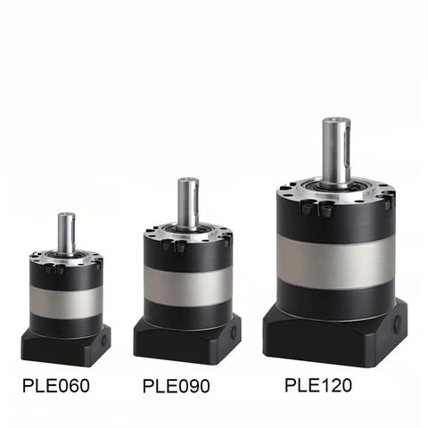Heavy Duty Planetary Gearbox Motor Reducer For Nema 17 23 Stepper Drives With Ple160 42mm Input And 30 1 Speed Ratio Works Right Out The Box For Smooth Servo Upgrades, featuring PLE060, PLE090, and PLE120 sizes.
