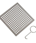 Hair Catcher Filter for Bathtub 9.4cm Steel Hair Catcher Filter(9.4cm) with dense holes and lift hook for easy use.
