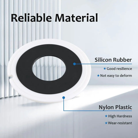 RV Toilet Seal Kit Replacement For Dometic Sealand VacuFlush Toilets 110 111 210 510 Upgraded Bowl Seal Without Drain Holes For Precise Fit No Shifting Easy Install Leak Free Flush, silicone rubber and nylon plastic seal
