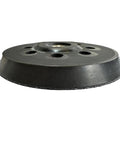 Snap-On Five Inch Orbital Sander Replacement Pad Set With Strong Hook Loop Grip For Smooth Sanding And Polishing On SXE325 425 Models Power Tool Accessory side view showing pad with holes.