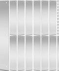Heavy Hitter 14 Pack Stainless Steel Door Kick Plates 16 X 4 Inch Brushed Metal Push Protectors with included screws displayed.