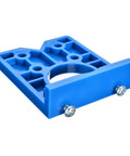 Pro Grade 35Mm ABS Hidden Hinge Hole Fixture For Cabinet Doors And Woodworking Drill Tool Kit With Precision Side And End Milling Jig To Boost Accuracy And Cut Down Error blue ABS 35mm hinge drill fixture for cabinet doors