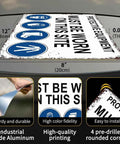 12 X 8 Inch Aluminum Safety Sign Must Wear Protective Equipment On This Site Durable Metal Rust Resistant Workplace Warning for shops