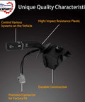 Slick Premium Crafted Turn Signal Wiper Dimmer Combo Switch Direct Fit For 2005 To 2008 Ford F150 And Lincoln Mark Lt with labels on features.
