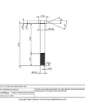 3/8 16 X 3 1/2 Inches Grade 2 Titanium Hex Head Bolt diagram for corrosion resistant fasteners.
