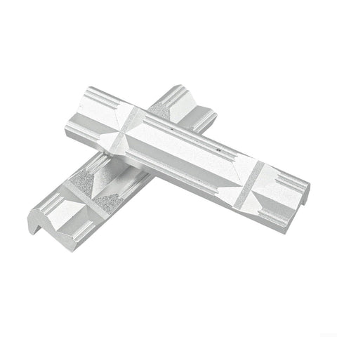 Heavy Duty Steel Machinist Vise Featuring V Shape Aluminum Alloy Jaws, two silver aluminum jaws for secure clamping.