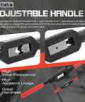 Two-Piece Adjustable Tap Wrench Handles Set With Reamer Ratcheting Action for Precise Tapping, close-up of adjustable handle.