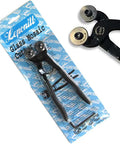Wheeled Mosaic Glass And Tile Nippers With Rotating Wheels Comfortable One Inch Shorter Handles Lighter By Two Oz Less Pressure Needed Allen Wrench Included For Quick Sharp Cuts On Glass And Tile on blue packaging