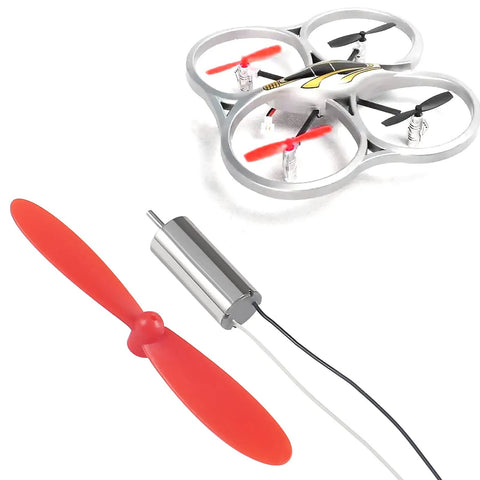 4 Pack 716 Brushed Motors Set 3.7V 45000 RPM 7x16mm High Torque Low Noise With 75mm CW CCW Propellers For FPV RC Quadcopters Ready To Install And Fly