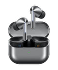 Galaxy Buds 3 Pro AI True Wireless Bluetooth Earbuds With Noise Cancel Killer Sound Optimization Silver Finish in charging case