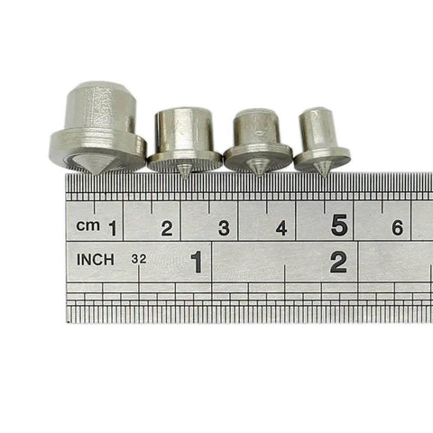 Pro Grade Dowel And Tenon Center Transfer Plugs Set For Accurate Hole Transfer And Center Marking with ruler for size reference