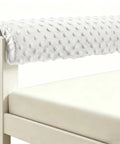 Toddler Bed Rail Bumpers Set For Safe Sleep With Soft Kid Safe Padding Guardrail Cushions on bed frame