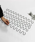 Extra Long Sofa Spring Repair Kit With Clips and Screws for DIY Recliner Fix 35cm to 80cm showing springs and nails