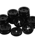 40 Piece Rubber Grommet Kit With Double Sided Hole Plugs For Dope Cable Management Black Wire Protection Durable Desk Grommets For Home Office PC Setup Sturdy Cable Routing Great For DIY Projects, black rubber desk grommets stacked