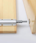 Push To Open Cabinet Latch With Aluminum Lock Catch Buffer 3.43 Inch Soft Close Damper Silver Magnetic Head for modern kitchen.