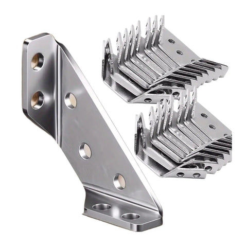 Thickened Stainless Steel 90 Degree L Shape Angle Brackets For Heavy Duty Framing And Shelving Installations