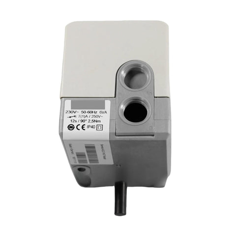 Heavy Duty Damper Actuator For Hvac Climate Control with connections for duct installation and specifications visible.