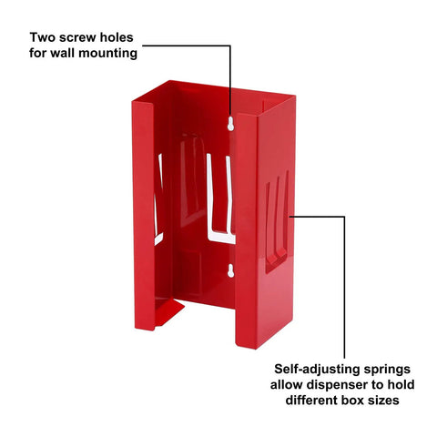 Heavy Duty Magnetic Glove And Tissue Holder Snaps Tight To Rolling Toolboxes And Steel Surfaces Holds Eight Pounds For Grease Monkey Quick Pick Access Zero Sweat Cleanup Two Pack Kit