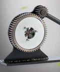 Close-up of gear mechanism on Professional Manual Hose Crimper Tool With Large Gear Press System For 6 To 32 Mm Tubing.