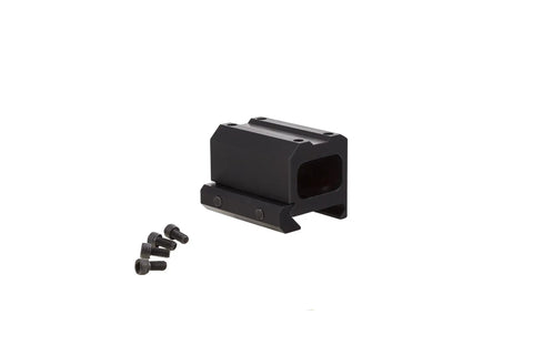 MRO Lower 1/3 Co-Witness Picatinny Style Mount For 2.0 MOA Red Dot Sight with screws, 7075-T6 Aluminum, side view