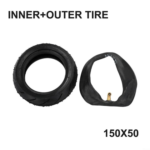 Replacement Wheels And Tubes Kit For 6 Inch Electric Skateboards, 150x50 Inner Tube And 145x50 Outer Tire, Durable Wearproof Rubber