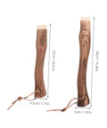 Two sizes of Ergonomic Short Axe Handle Made From Solid Wood Replacement For Hatchet And Hammer with curved design and strap