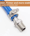 Close-up of Beefy Stainless Steel Hose Clamps Set, 100 Pack, Worm Gear Adjustable Clamps For 10 To 16mm 3 8 To 5 8 Inch Fuel Line