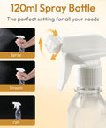120ml spray bottle from All In One Window Tint Kit For Easy Car Tinting with adjustable nozzle for spray stream pattern