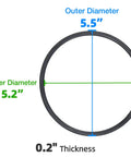8 Pack Replacement O Ring For CLX200K Hayward Pool Chlorinator Lid CL200 CL220 Exact Fit Premium Heavy Duty Rubber Built Tough For A Pro Grade Seal Easy Install Leak Proof Performance 5.5in OD 5.2in ID