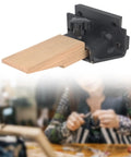 Wooden Bench Pin for Jewelry Making and DIY Projects, Grab and Go Portable Workbench Tool With Adjustable Clamp installed on a surface