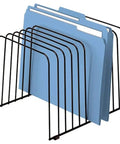 Sweet Desk Essential With 11 Wire Compartments Desk Organizer File Sorter for Papers and Folders, Black Finish