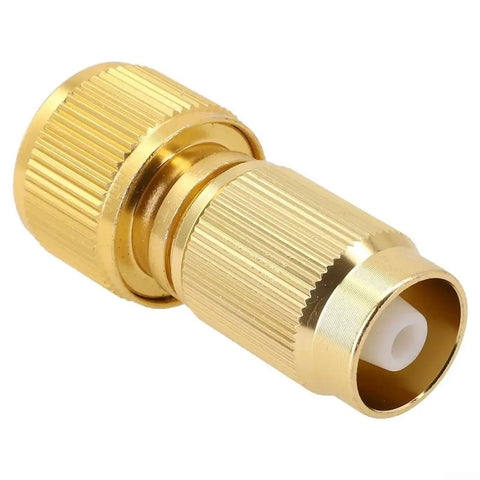 Heavy Duty Brass Quick Coupling Connectors For Garden Misting And Car Wash Expandable Water Hose Repair Kit With Durable Adapter Fittings, brass hose connector