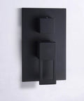 Matte Black Rainfall Shower System With 8 Inch Shower Head Silicone Nozzles For Easy Calcium Build Up Clean Hard Water Friendly Upgrade