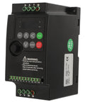Rock Solid One Point Five KW Variable Frequency Drive For 380 Volt Three Phase Motor With Auto Voltage To Keep Speed Smooth As Butter On Pumps And Lathes Plus Heavy Duty Industrial Build For Tough Shop Grinds And Easy Setup Now, black VFD controller