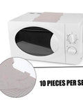Microwave with Ten Pack Microwave Waveguide Cover Mica Sheets Heat Resistant Insulation For Microwave Ovens Replacement Parts