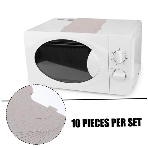 Microwave with Ten Pack Microwave Waveguide Cover Mica Sheets Heat Resistant Insulation For Microwave Ovens Replacement Parts