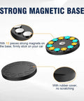 Beefy Magnetic Base LED Light Bar Mounting Brackets with 12 strong magnets and rubber cover for secure, scratch-free use.