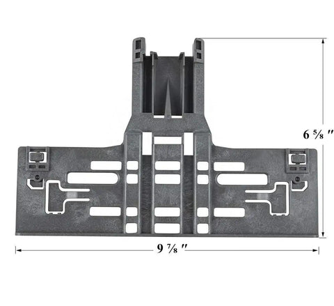 Upgraded Lifetime Upper Rack Adjuster For Dishwashers Durable Replacement For W10546503 WPW10546503 with dimensions shown