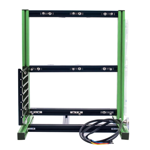 Open Frame Computer Case For ITX MATX ATX Builds Aluminum Open Air PC Test Bench With Vertical Motherboard Mount DIY Kit In Green And Black