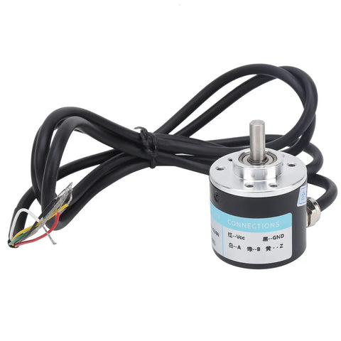 Compact Encoder Motor Reducer With 6mm Solid Shaft For Stepper And Servo Motors, 3-Phase Speed Reducer, 6000 RPM, Low 30mA Current